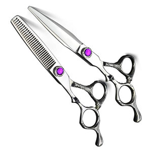 กรรไกรตัดผมและซอยผมสแตนเลสคุณภาพสูงสำหรับช่างทำผมมืออาชีพ - Product Image 1
