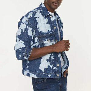 Chaquetas Vaqueras para Hombre con Estampado Personalizado, Precio Razonable, Ropa al por Mayor, Chaqueta Vaquera de Moda para Hombre de Manga Larga - Product Image 2