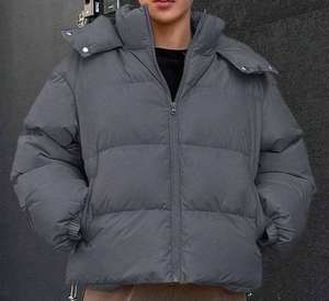 Chaqueta acolchada de estilo informal impermeable logotipo personalizado transpirable largo cálido chaqueta Bomber - Product Image 4