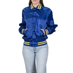 Vestes universitaires pour femmes grandes tailles, logo personnalisé, style streetwear, design universitaire, col montant, lettreman uni, vente en gros - Product Image 6
