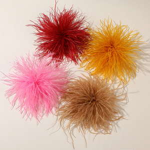 Nueva cinta de cerdo <span class=keywords><strong>con</strong></span> <span class=keywords><strong>plumas</strong></span> 8-10 cm seda de avestruz Nutria DIY decoración de disfraces de pasarela hecha a mano - Product Image 3