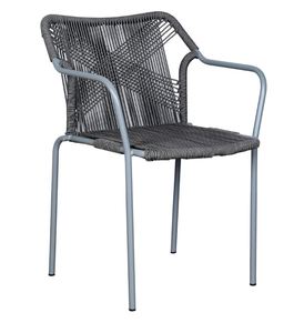 Lujoso juego de mesa y silla de Metal gris oscuro para el hogar, muebles de jardín para interiores y exteriores, Bar y restaurante de Hotel en la azotea abierta - Product Image 2