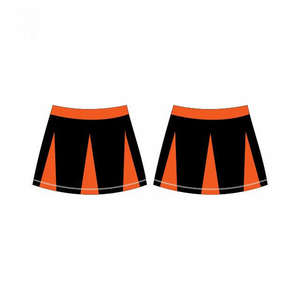 Uniformes de animadora en poliéster de color negro Hecho Falda de baile profesional de secado rápido Hecho en Pakistán - Product Image 6