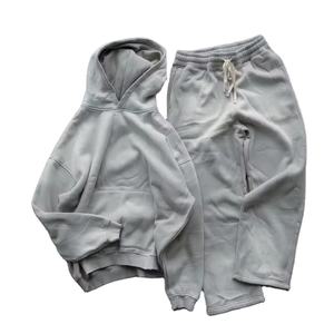 Chándal de gran tamaño desgastado con lavado ácido, conjunto de pantalones de chándal con capucha personalizados, Sun Faded 100% algodón de peso pesado para invierno 2026 - Product Image 4