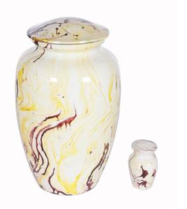 Urne funéraire de qualité supérieure avec urne funéraire en métal dans des couleurs vives permanentes Cendres gravées sur mesure d'un incinéré - Product Image 5