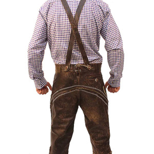 Pantalones cortos bávaros Lederhosen transpirables de secado rápido Venta caliente Pantalones cortos bávaros Lederhosen de calidad premium a la venta en venta al por mayor - Product Image 2
