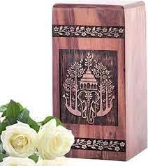 Urna de cremación de madera moderna personalizada al por mayor, jarrón decorativo para entierro de cenizas para adultos, urnas de entierro grabadas para hombres y mujeres - Product Image 3