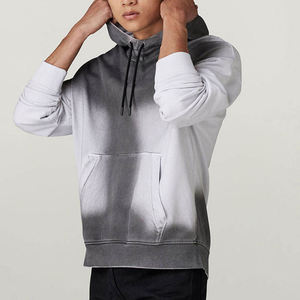 Sudadera con Capucha de Moda para Hombre, Talla Grande, Lavado Desteñido, 100% Algodón, Informal, Holgada, Gruesa - Product Image 6