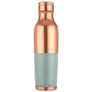 Botella de agua de cobre de Color azul cielo de tendencia superior, diseño martillado multiusos, accesorios para bebidas disponibles para la venta - Product Image 5