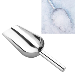 Stainless Steel Cube <b>Ice</b> Scoop Bar Tools Tea Coffee Bean <b>Ice</b> Cube Shovel Stainless Steel <b>Ice</b> Scoop - Product Image 1