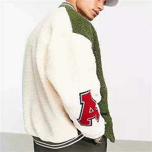 Custom Jean Varsity Jacket 100% algodón de manga larga Ropa de hombre Streetwear Custom Denim Jacket - Product Image 4
