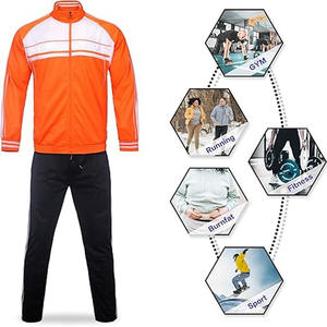 Ensemble de survêtement de sport décontracté pour homme avec fermeture éclair, pantalon et sweat-shirt, vente en gros, posté par Dress Sports - Product Image 3