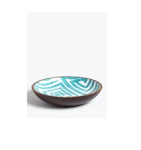 Wooden Printed Resin Decal Bowl <b>High</b> Quality Home Decor <b>Table</b> Top <b>Kitchen</b> Ware Mango Wood Bowl - Product Image 5