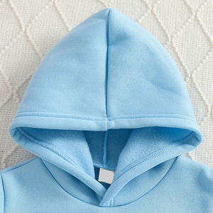 Sudaderas con Capucha Extra Grandes de Felpa Vintage para Niños, 100% Algodón, Ropa Urbana de Invierno, Letras Bordadas, Apliques Personalizados - Product Image 4
