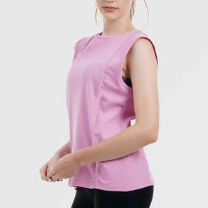 Camiseta sin mangas con estilo para mujer, perfecta para correr al aire libre, yoga y entrenamiento físico, tela transpirable ligera, ropa activa para correr - Product Image 2
