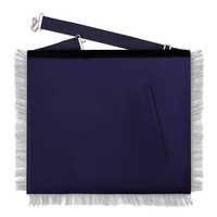 Tablier maçonnique de qualité supérieure, personnalisé, pour maîtres maçons, brodé à la main, bleu, loge maçonnique