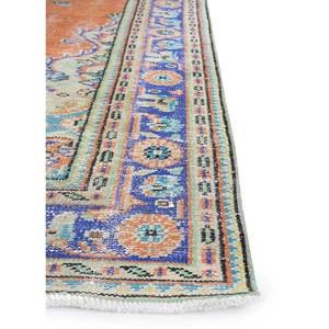 Tapis en laine noué à la main de grande taille, motif médaillon rouge et orange, pour salon, couloir rectangulaire - Pae-2871 - Product Image 4