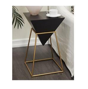 Mesa auxiliar de metal minimalista moderna con tapa de mármol para el diseño de muebles de salón de oficina en casa de lujo - Product Image 1