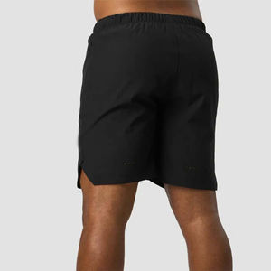 Short d'entraînement de gymnastique noir écologique pour hommes High Street, taille élastique légère à séchage rapide avec poches - Product Image 4