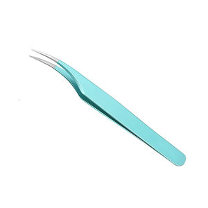 แหนบปลายขนตาทำจากวัสดุสแตนเลสแหนบปลายขนตาทำฉลากส่วนตัวสีทึบแตกต่างกัน - Product Image 3