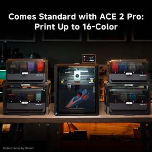 เครื่องพิมพ์สามมิติ Anycubic Kobra S1 ACE 2 Pro Combo ขนาดพื้นที่พิมพ์ 250*250*250 มม. พร้อมแท่นพิมพ์แบบมีระบบทำความร้อน เชื่อมต่อผ่าน USB รองรับเส้นพลาสติก PLA สำหรับงานสร้างต้นแบบ - Product Image 6