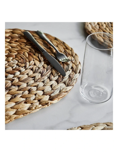 Oval Water Hyacinth Placemats Eco friendly products Made in Vietnam <b>Table</b> decoration Woven Placemat Wholesale - Product Image 5