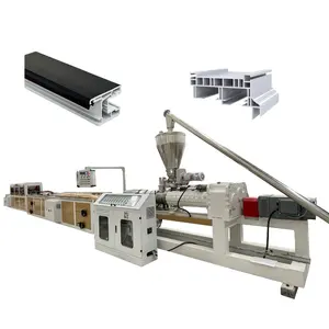 Plastic Recycling UPVC PVC Frame Window Door Profile Extrusion Making Extruder Manufacturing Production Machine