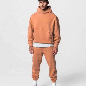 Conjunto deportivo de hombre de estilo nuevo y personalizado, de alta calidad, en tela de algodón, con hombros caídos y estampado digital. - Product Image 3