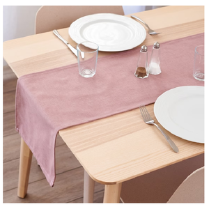 Solid Plain Model 100% Organic Cotton GOTS Certificate Simple home decor wholesale best quality minimalist dinning <b>table</b> <b>runner</b> - Product Image 1