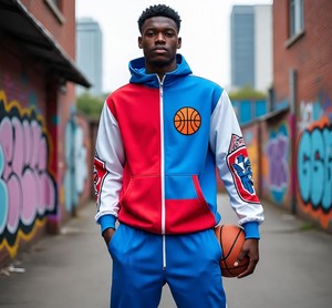 Ensemble de survêtements en nylon pour hommes en gros | Fournisseur de vestes et de joggings coupe-vent en nylon personnalisé - Product Image 5