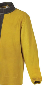 Chaqueta de soldadura de cuero de vaca Heavy-Duty Mens Gear Abrigo de soldadura resistente al calor para uso industrial Hombres - Product Image 4