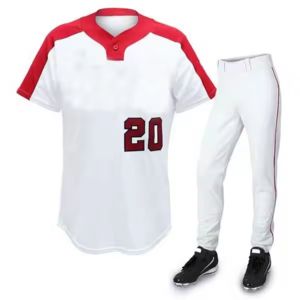 Uniformes de béisbol con logotipo y diseño personalizados, precio al por mayor, con diamantes de imitación, juego de uniformes de béisbol por sublimación de alta calidad - Product Image 2