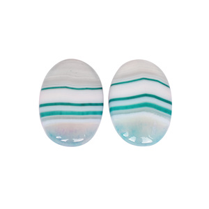 Pierre précieuse en vrac, pierre précieuse en vrac, agate bleue en dentelle, cabochon, pierre précieuse faite à la main pour la fabrication de bijoux, bagues, boucles d'oreilles, fabricant de bijoux - Product Image 1