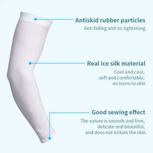 Manchon de compression pour le sport, personnalisé pour homme, pour la course à pied, le basketball, le volleyball, le football, protection des coudes, protection UV, cyclisme, soie glacée, manchon de bras frais - Product Image 5