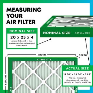Filterbuy 20x25x4 แผ่นกรองอากาศ MERV 8 ป้องกันฝุ่นและสารก่อภูมิแพ้ (แพ็ค 4 ชิ้น) - Product Image 2