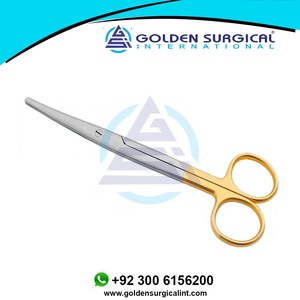 กรรไกรผ่าตัด Mayo ด้ามจับสีทอง15ซม. TC กรรไกรตัดทิชชู่แบบขายส่งใบมีดโค้ง - Product Image 6