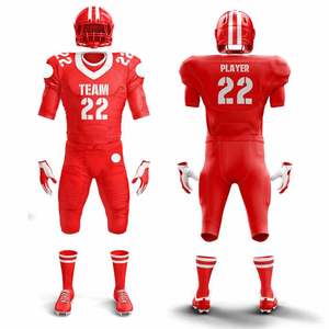 Conjunto de ropa deportiva Uniformes de fútbol americano ajustados de secado rápido para adultos/Senior/Junior Jersey de fútbol americano - Product Image 6