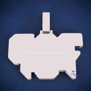 Pendentif en diamant Hip Hop direct du fabricant Pendentif en argent sterling 925 VVS Moissanite Diamond Custom Fine Jewelry - Product Image 6