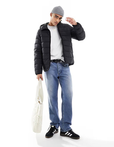 Chaqueta acolchada unisex para otoño, gruesa, impermeable, tela Softshell, cuello con capucha, estilo informal, cierre de cremallera, tecnología cortavientos - Product Image 5