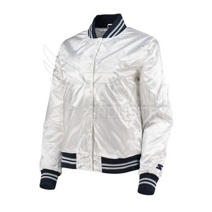 Chaqueta de Satén para Mujer, Tejido Sedoso de Moda, Corte Ligero, Ideal para Fiestas y Estilo Urbano - Product Image 2