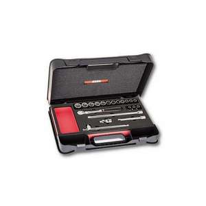 Ensemble d'outils Usag de 20 pièces avec douilles hexagonales dans un coffret ABS, durable et polyvalent - Product Image 1