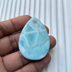 Cabujón de piedras preciosas de Larimar artesanal único, 20-50 MM, piedra azul Natural, fabricación de joyas y regalo curativo, piedras preciosas sueltas - Product Image 5