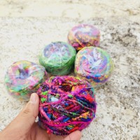 100% fil de soie Sari recyclé multi-épais teint motif respirant Textiles de maison tricot à la main broderie Anti-pilule non tissé
