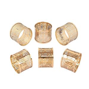 Anillos de servilleta de material de alta calidad con forma redonda de mármol negro superventas a precio de venta completo con tamaños de 3X5 Cm - Product Image 5