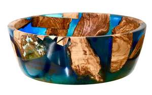 Déclaration En Bois Résine Bol À La Main Moderne Rustique Décoratif Pièce Maîtresse Élégant De Table Maison Cuisine Affichage - Product Image 5