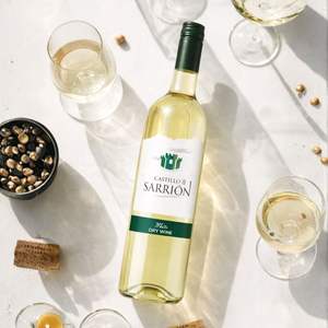 Vino Blanco Seco Castillo de Sarrion, Airen y Macabeo, 11% ABV, Vino Blanco Español Fresco, 750ml - Product Image 3