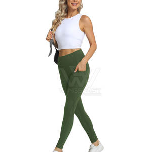 เลกกิ้งเอวยางยืดสำหรับผู้หญิงเลกกิ้งเล่นโยคะบริการยิม - Product Image 6