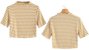 High Quality <b>Knitted</b> Eco-Friendly <b>Ladies</b> <b>Short</b> <b>Sleeve</b> T-Shirt Women's Fashion <b>Tops</b> Hip Hop Styles Embroidery Applique Wholesale - Product Image 5