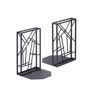 Classic Black Metal Bookends Modern Design with Irregular Shape Handcrafted Brass Bookends High Price Selling - Product Image 1