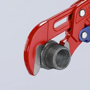 Knipex S-Type Pipe Wrench Fast Adjustment Red <b>Powder</b> Coated - Product Image 3